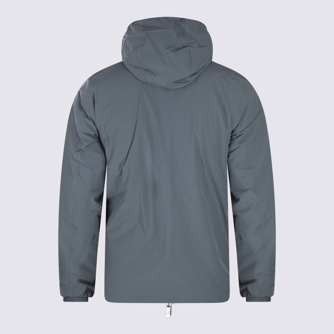 K-Way Jackets - GREY SHADOW-GREEN OAK | 4833a26f3764cb35a9b7b2d842d08f3e70d04ca8