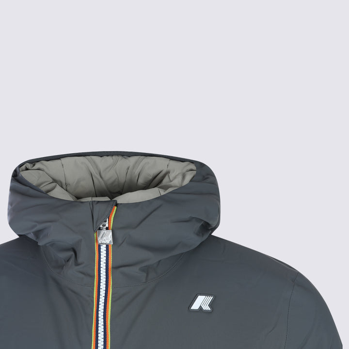 K-Way Jackets - GREY SHADOW-GREEN OAK | f99c8d7f2d14c54eeb1cae706fa15dc5f529f328