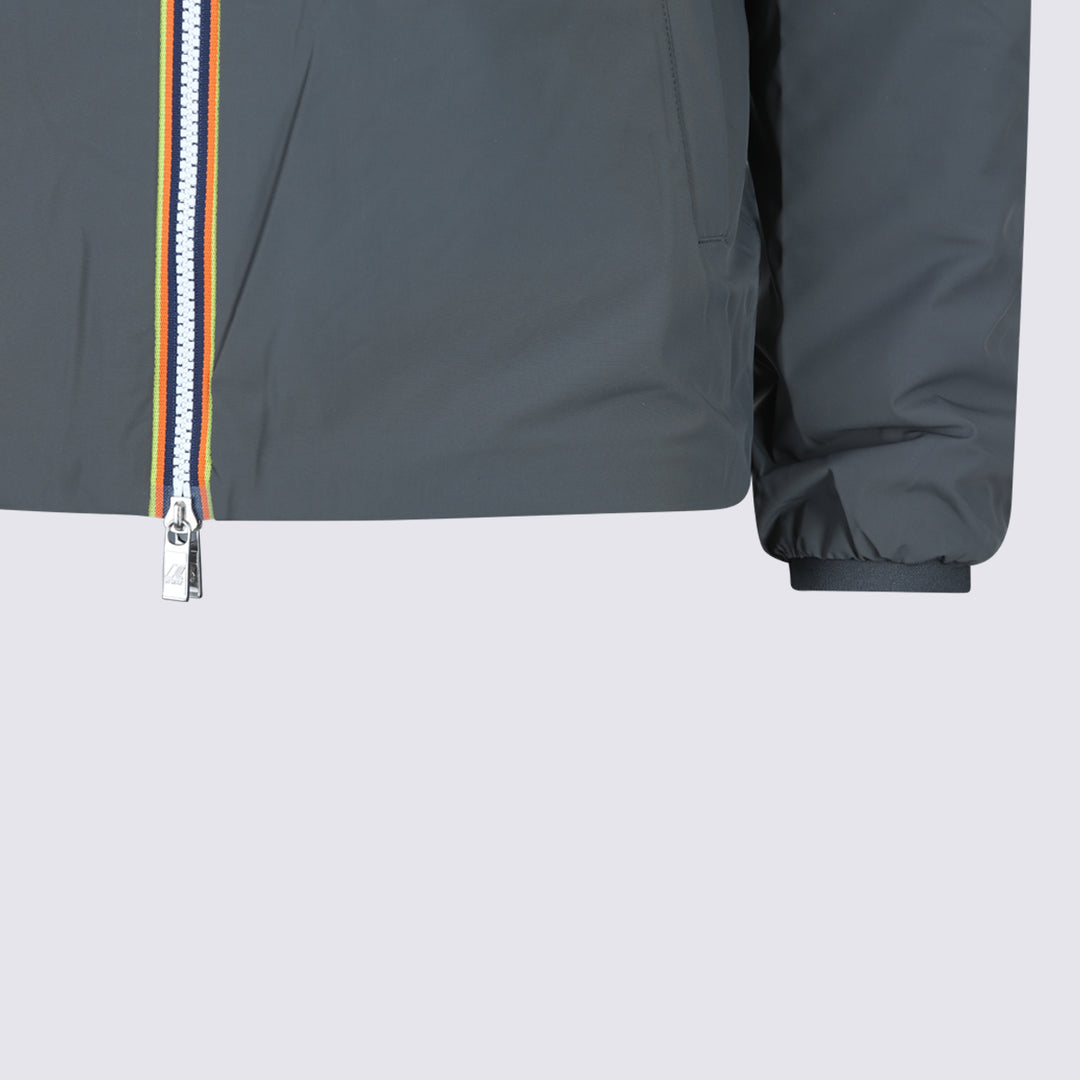 K-Way Jackets - GREY SHADOW-GREEN OAK | c74444952948f0e952350614e59adcfbe29f38e9