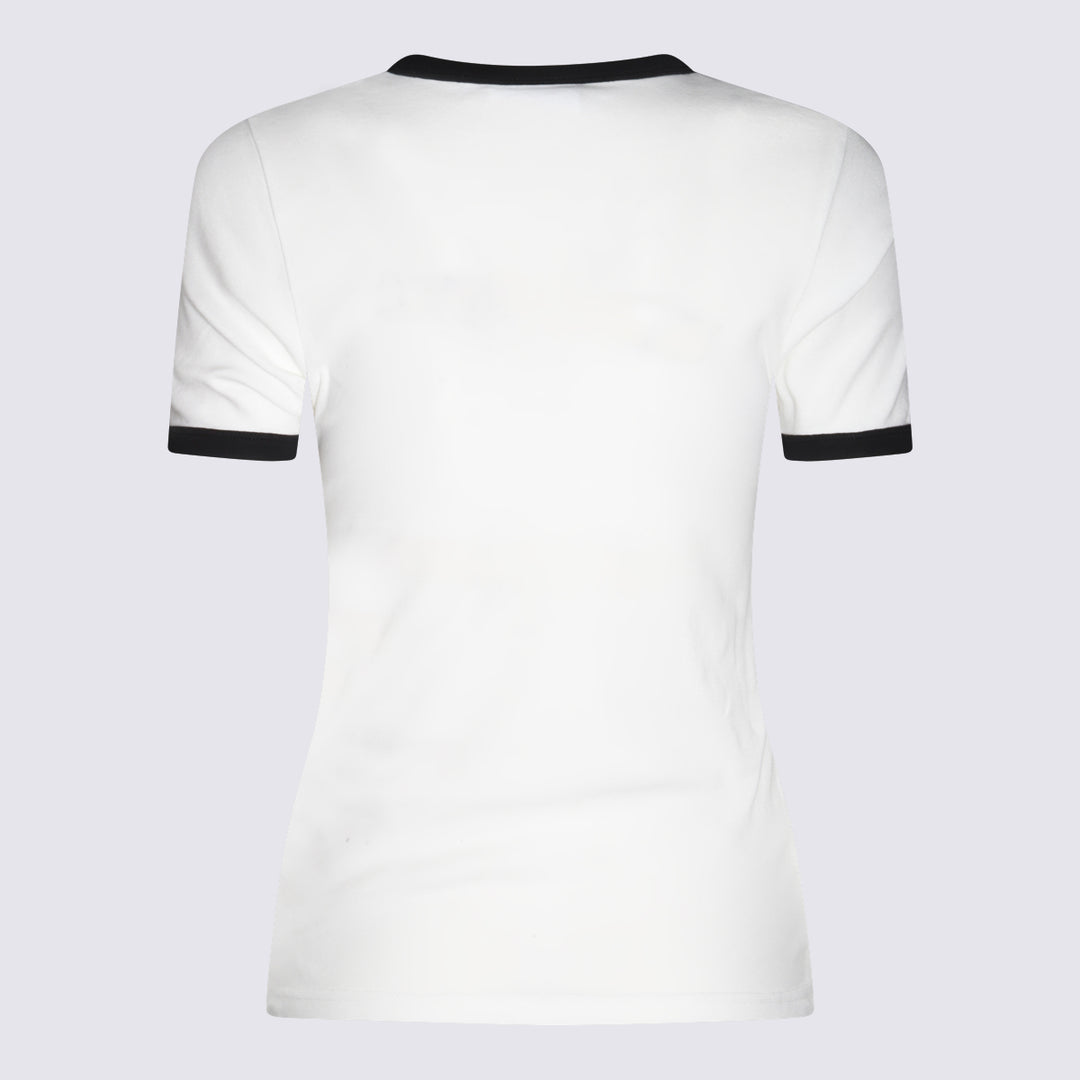 Courreges T-shirts and Polos - HERITAGE WHITE/BLACK | b42f00330909ee1e1ade96d5554e0fc3f086bf1f