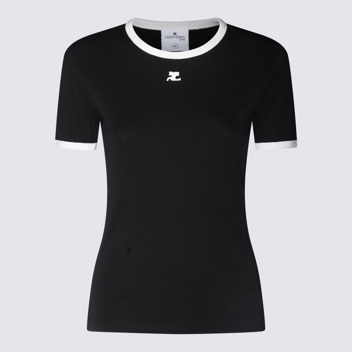 Courreges T-shirts and Polos - BLACK/HERITAGE WHITE | 29ccf6937ae33bd0e61ef924105dcc7e312bb1b2