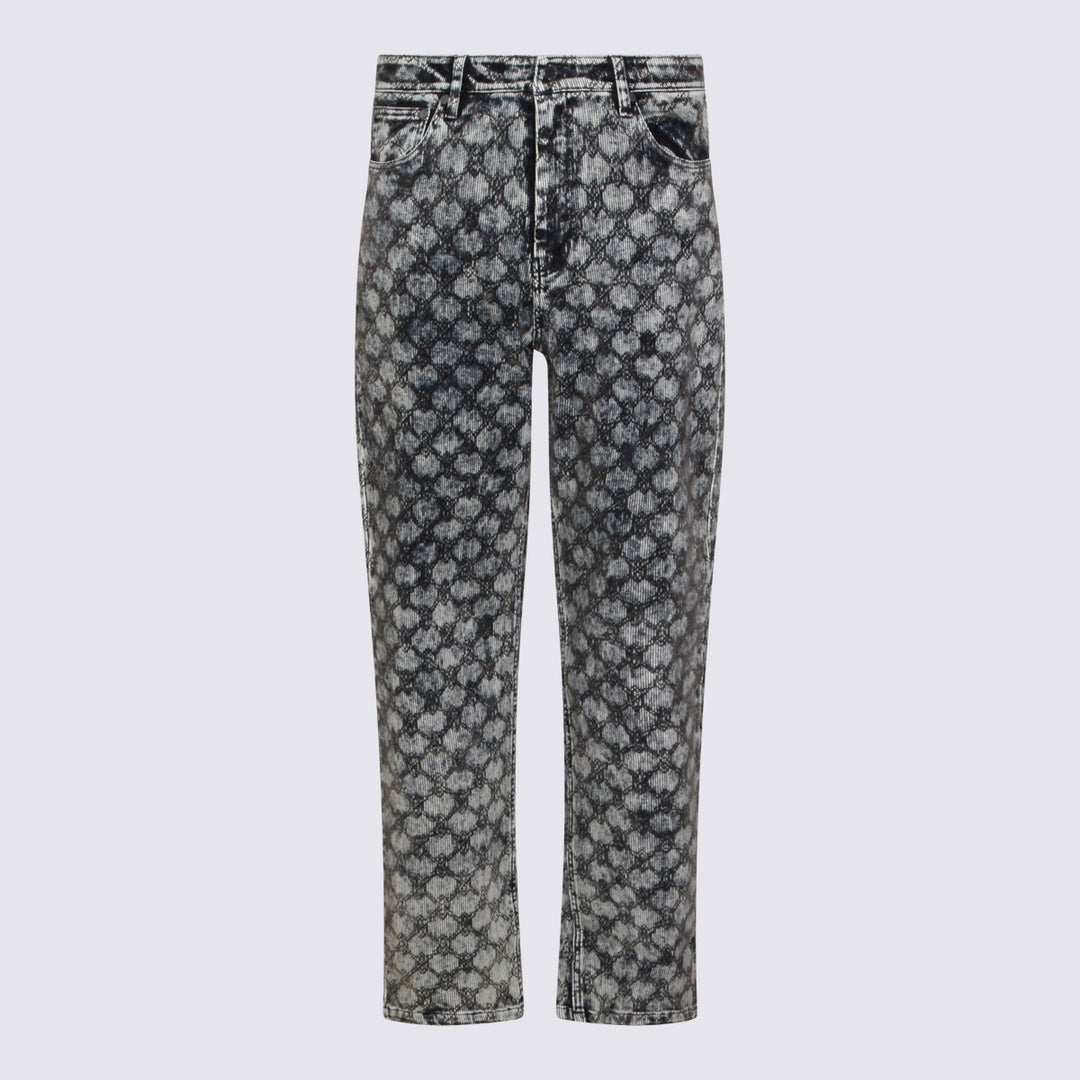 Daily Paper Uomo Trousers - Blue and green | 427410bd7b8c0e9bc78f3fcf261b2f11a8fbd134