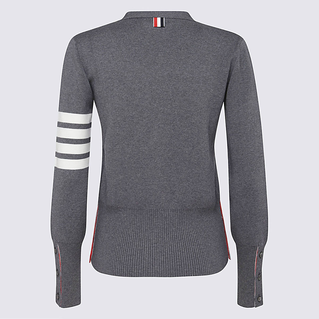 Thom Browne Sweaters - MED GREY | b90ffcbfb461851b99a83a03c2b2c74a693f74df