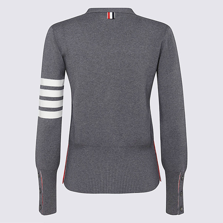 Thom Browne Sweaters - MED GREY | b90ffcbfb461851b99a83a03c2b2c74a693f74df