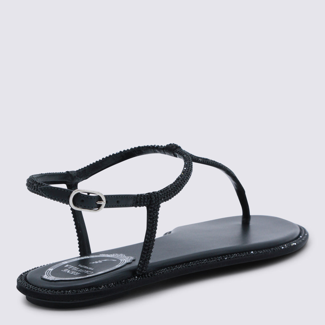 René Caovilla Flat shoes - Blacks and greys | 8723dfe908e35179eeeb64dada5b4cbcfb3ebd83