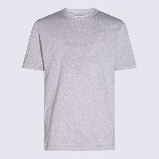 T-Shirts And Polos Grigio-Bianco