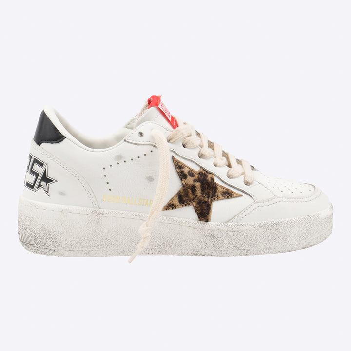 Golden Goose Sneakers - WHITE/BEIGE/BLACK LEO | 88e6e1ddac855ed33086296837058d2dcf0ce075