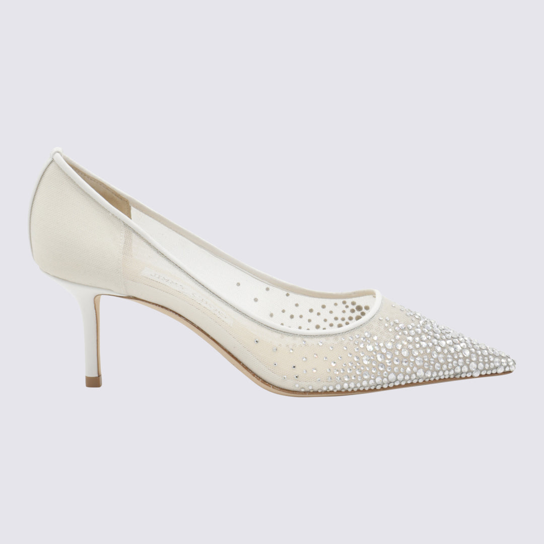 Jimmy Choo With Heel - WHITE/CRYSTAL | 36f5481f3e689966b0f2b498725c0b566a138c0d