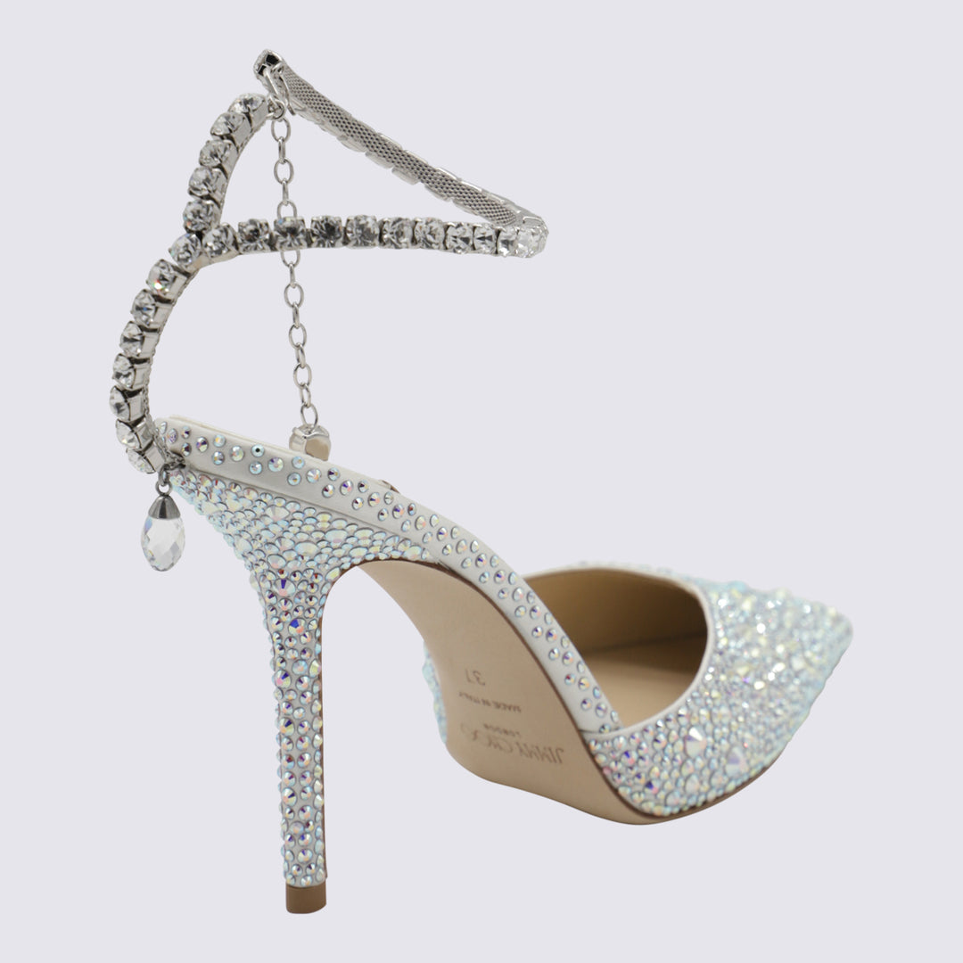 Jimmy Choo With Heel - IVORY/CRYSTAL | 5061c30c6c06f5adbce78fc058e75eb76814b0d3