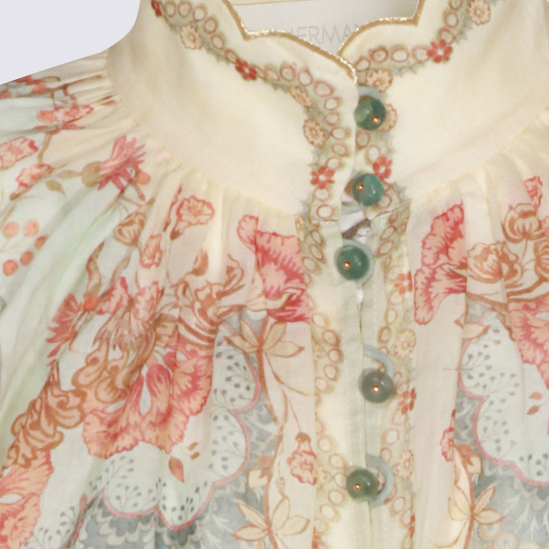 Zimmermann Shirts - WALLPAPER FLORAL MINT | c01acf8f09eb6536d292cb5d038c38bc1393f6f3