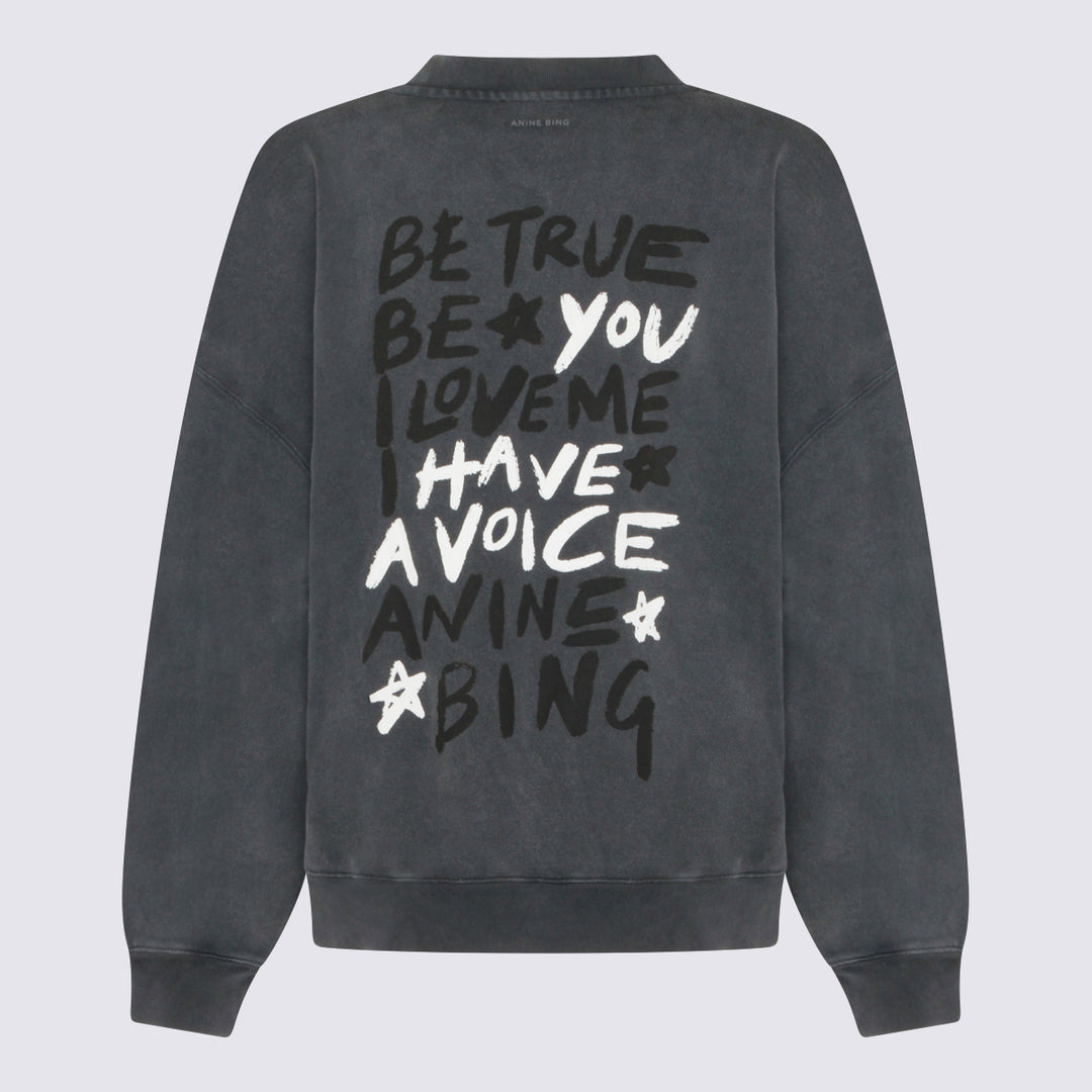 Anine Bing Sweaters - WASHED BLACK | 604d4581ff90c096b8d34a9efde1a7d7defa9cca