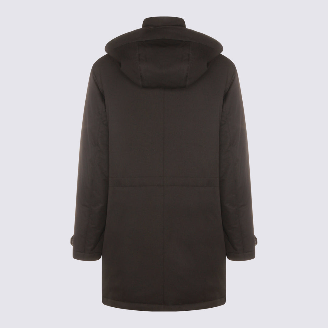 Zegna Coats - Blacks and greys | 56510f1d5b0e7b0a37996d549ad5299689dbdb7f