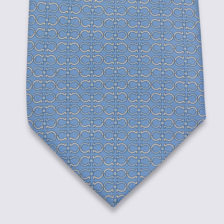 Ferragamo Ties - Blue and green | 676d304c0d8d82a0b0e710d7c9a2b44bd4f130e5