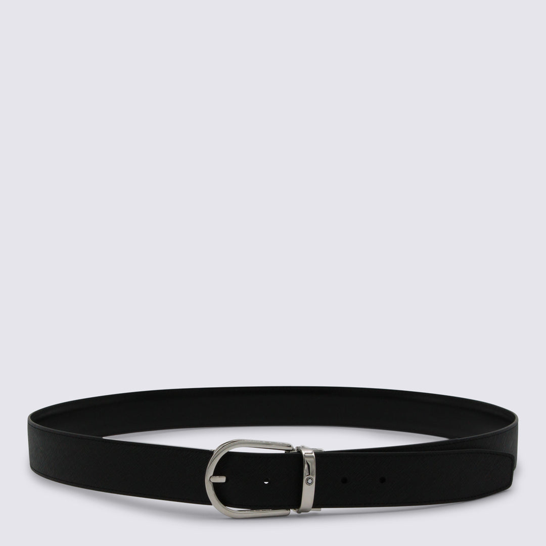 Montblanc Belts - BLACK/BLACK SAFFIANO | 685b99799629039d7c9c19f75c26ed5f38641914