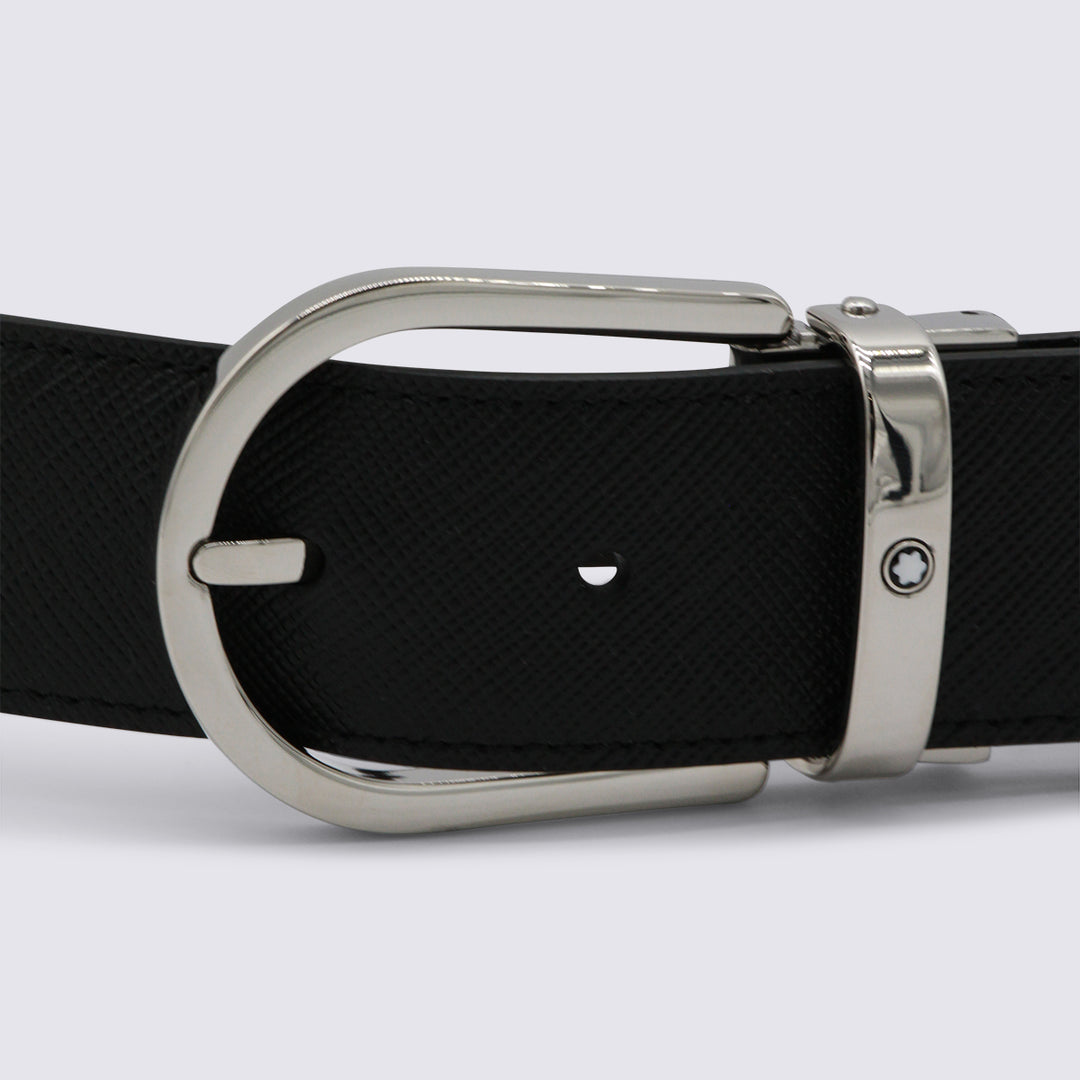 Montblanc Belts - BLACK/BLACK SAFFIANO | 7218f89da83b3c8858b353dc98f4de69b469522d