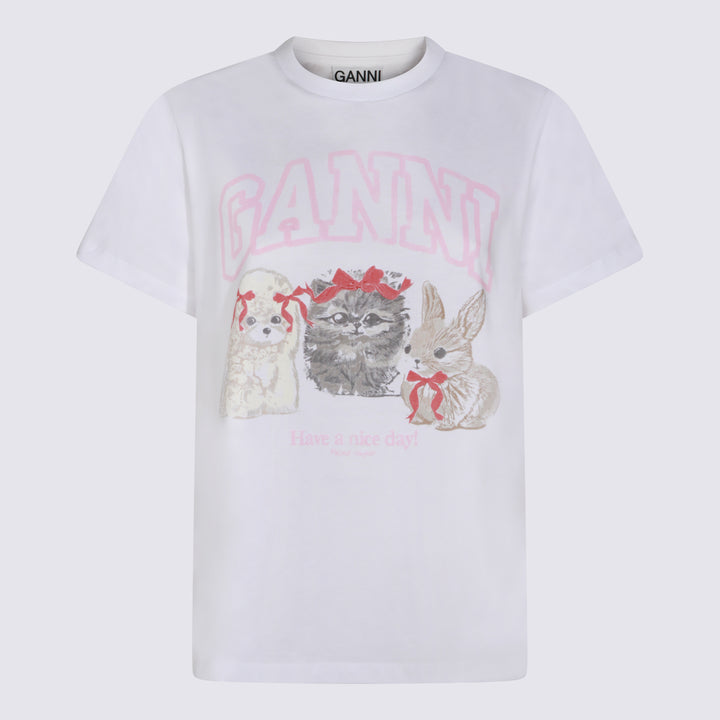 Ganni T-shirts and Polos - Light and natural | 2bc379a02df709ca05c13b50d2612588ea84491e