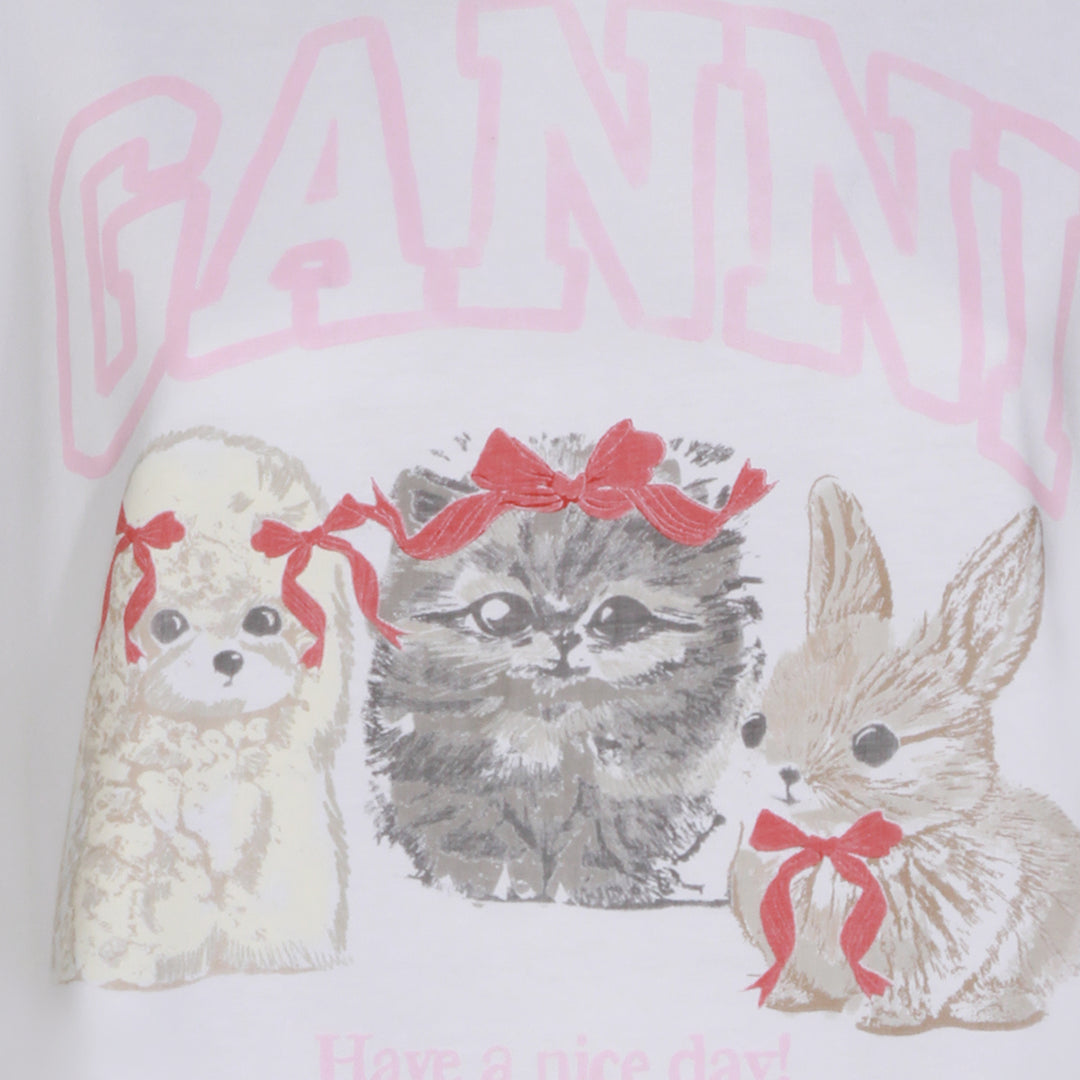 Ganni T-shirts and Polos - Light and natural | 62dc2a99e57ce19b7ac1a31f4ded7056cab6749b