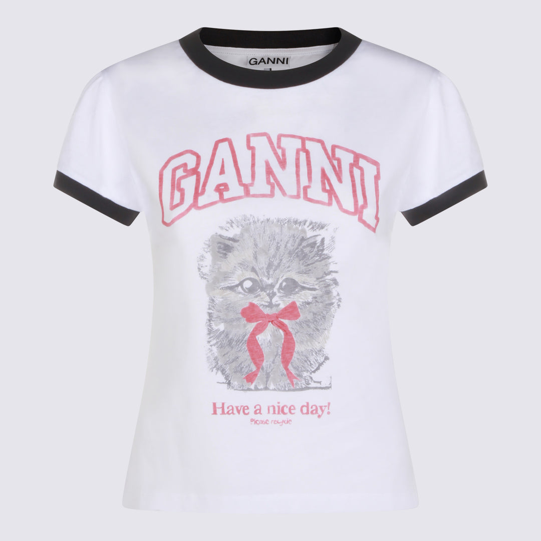Ganni T-shirts and Polos - Light and natural | c8b7ec97233813fc5d479ab1fdfe235d4dff4a64