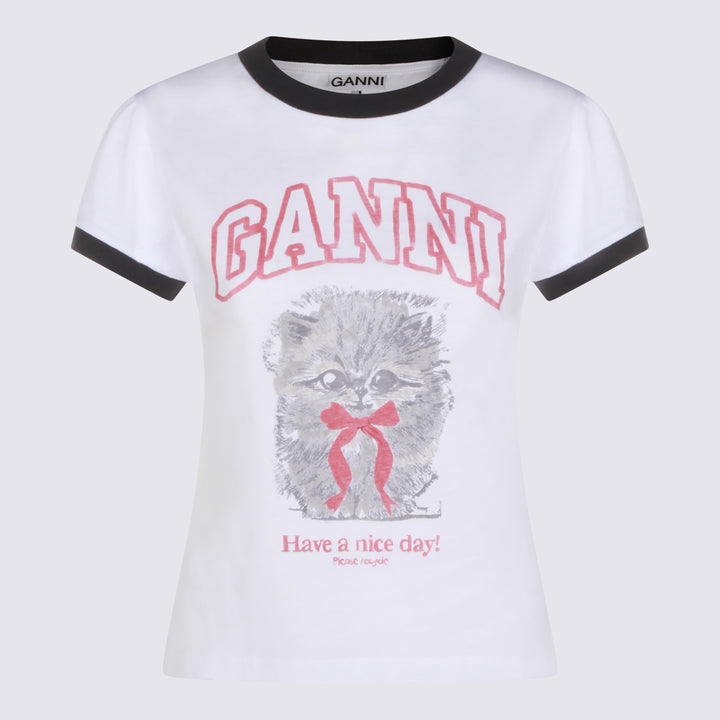 Ganni T-shirts and Polos - Light and natural | c8b7ec97233813fc5d479ab1fdfe235d4dff4a64