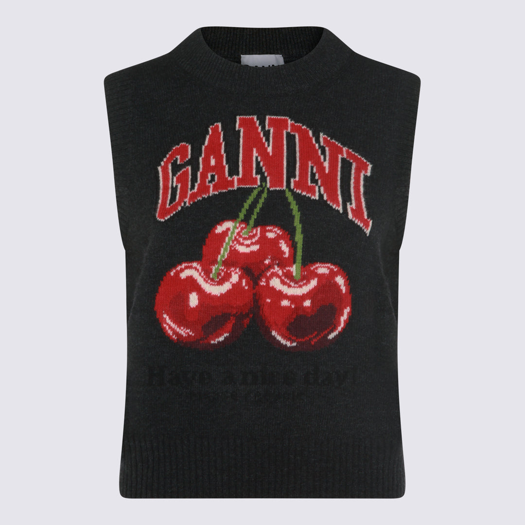 Ganni Sweaters - Phantom | bfd4b3e01a6a01f07b444a12d4d8cbc1f87b52c4