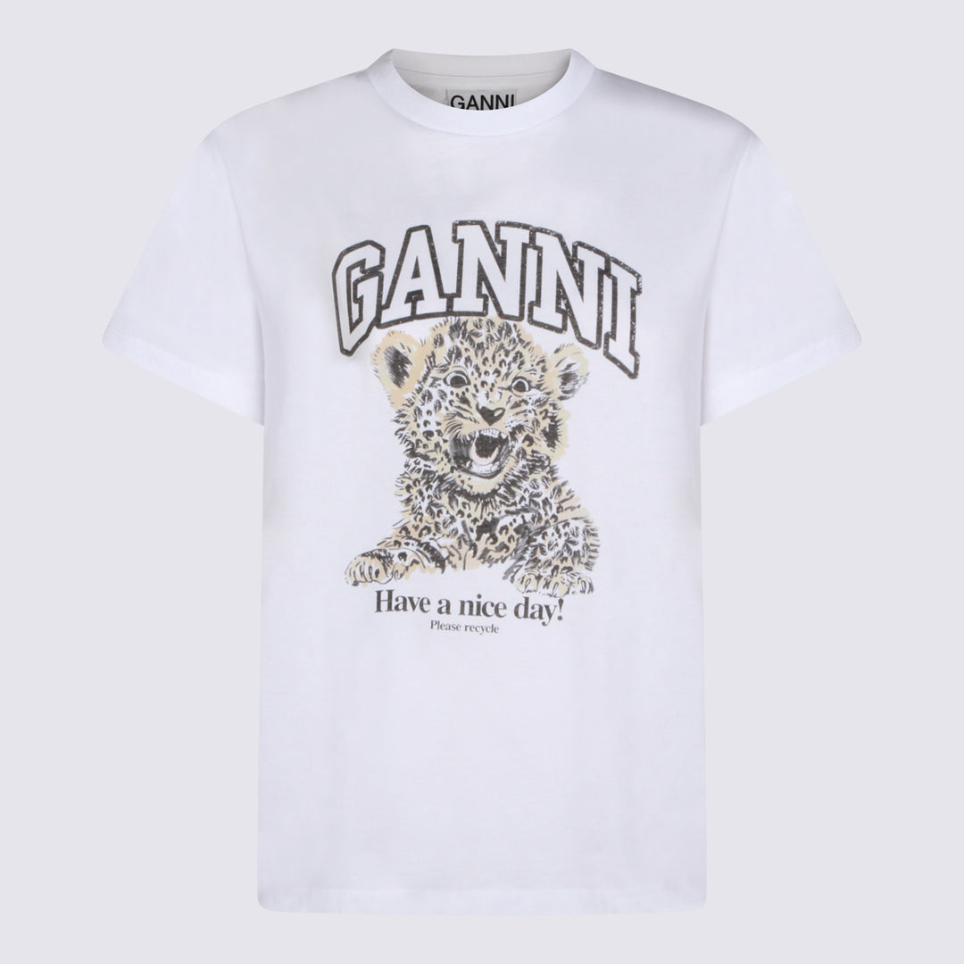 Ganni T-shirts and Polos - Brown | c0f006a938afd485dd087bcbc47f8f6bcf7352d5