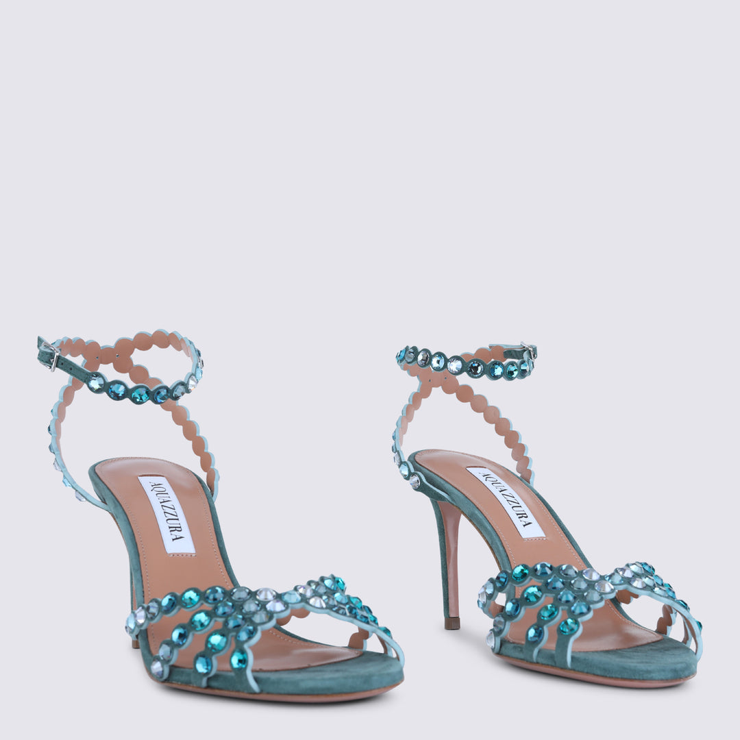 Aquazzura Sandals - LIGHT TEAL | 91bf22035b5a01fa6017301d0f7fb892de603e67