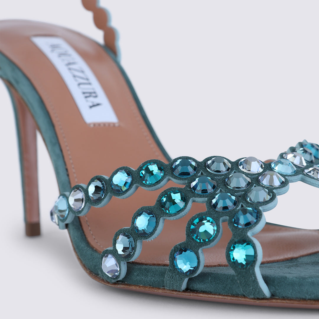Aquazzura Sandals - LIGHT TEAL | 16b1346f83d153654f8fea93ab8d4cb571a819d0