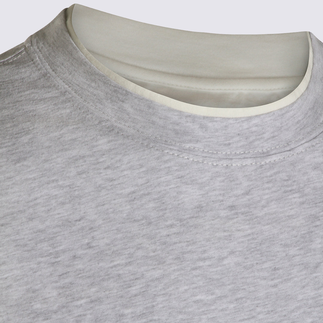 Brunello Cucinelli T-shirts and Polos - Blacks and greys | 46f23ac337430601a73600d0d6b52ca0f5d26745