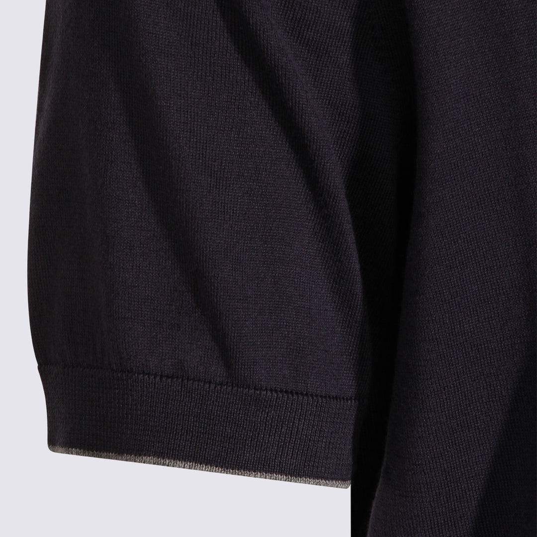 Brunello Cucinelli T-shirts and Polos - Blue and green | 2b3bf3e0e011e41b2ce65ea6041b97cbc32153ca