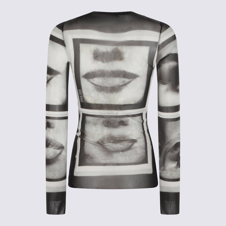 Jean Paul Gaultier Top - BLACK/GREY/WHITE | 762e0cf6e6c95f10c7730a60e645616f267b690a