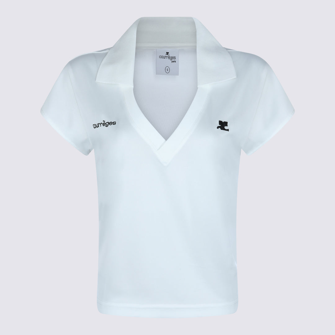 Courreges T-shirts and Polos - HERITAGE WHITE/BLACK | 8db2cfe6a9037cb8a7cb9d70541849568a95cfae