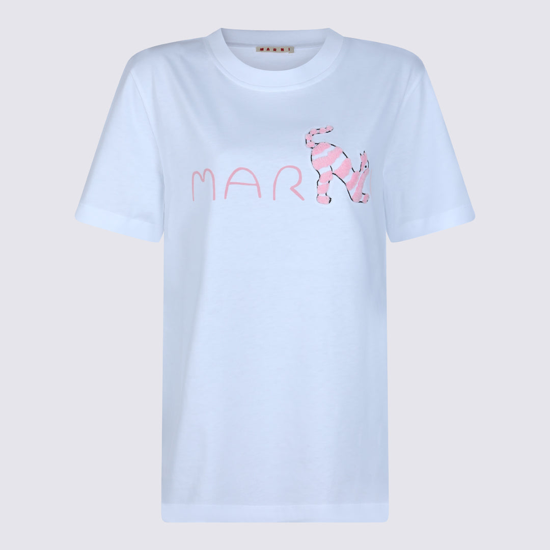 Marni T-shirts and Polos - LILY WHITE | 666d72a20bab6ab89433ea3f0dd6b0b3ef067336