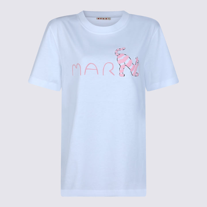 Marni T-shirts and Polos - LILY WHITE | 666d72a20bab6ab89433ea3f0dd6b0b3ef067336