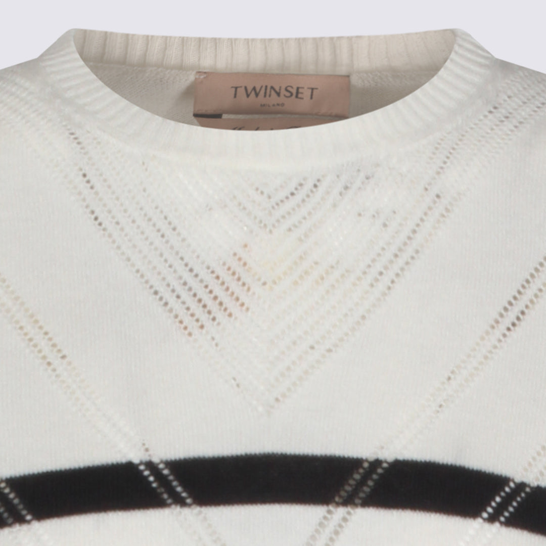 Twin-Set Sweaters - RIGA NEVE/BLUE | dbdcde4235feeab75d268253494c56efef6ed86e