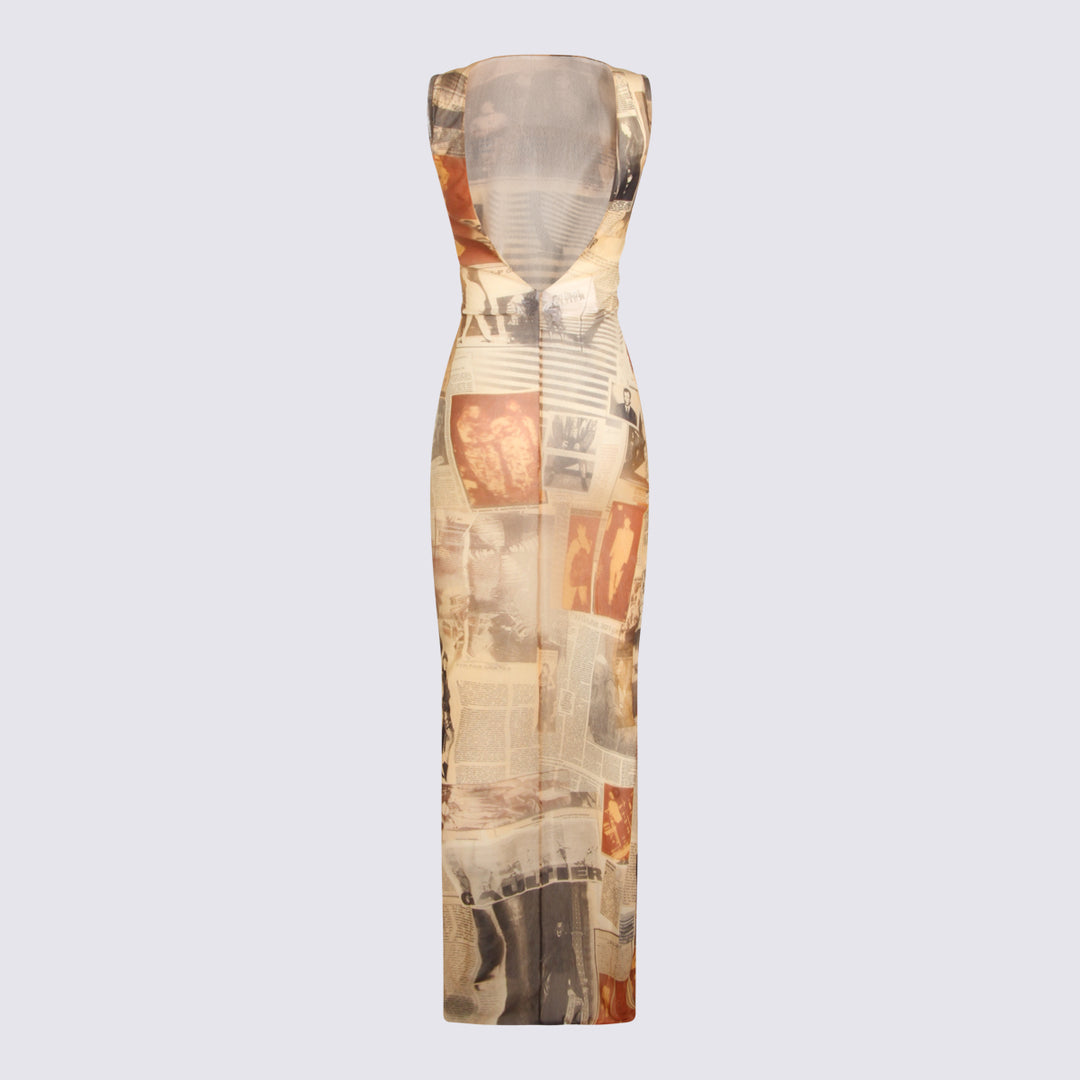 Jean Paul Gaultier Dresses - ECRU/LIGHTGREY/RED | 2ceacb6a2c5badfa984ee0802a20afadb8804232