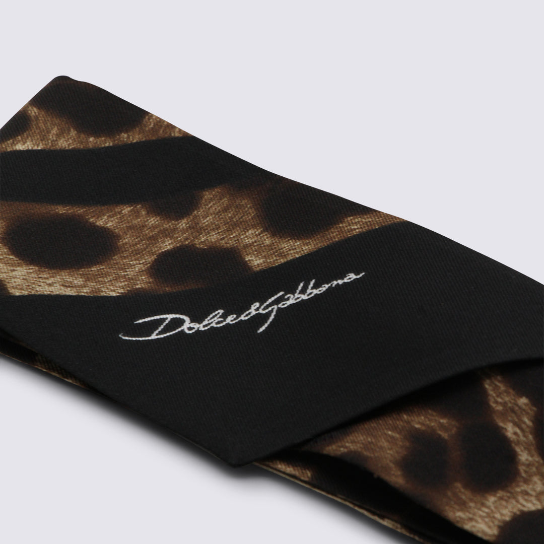 Dolce & Gabbana Scarfs - Brown | d96691a3398bd7ccb48e43fb4561c340a3cce723