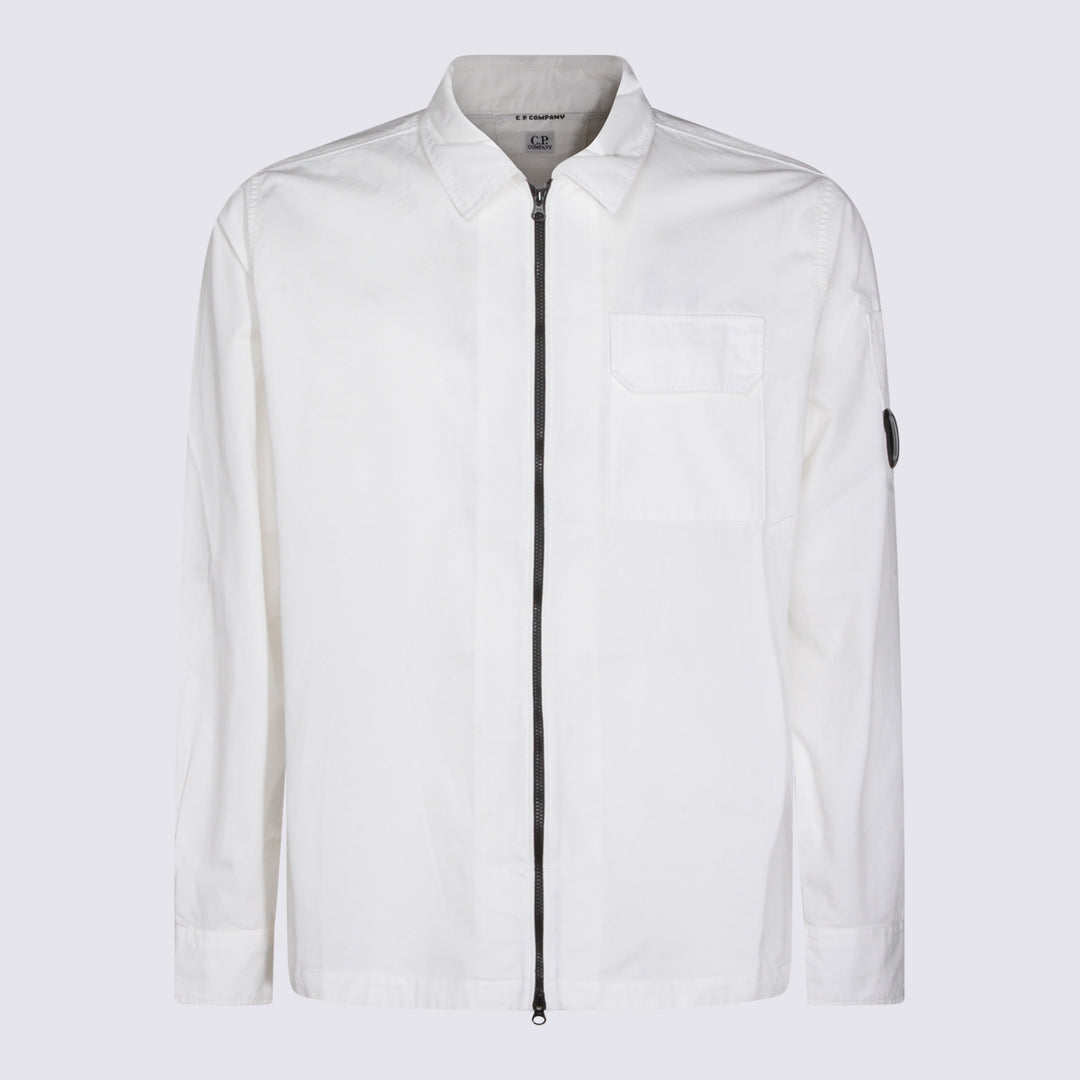 Cp Company Shirts - GAUZE WHITE | 40b260dd8e25ca65ee9249e69fea780ad6746bb4