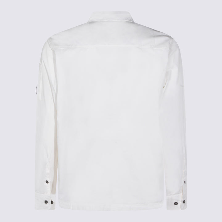 Cp Company Shirts - GAUZE WHITE | d4dbec763a12057eab61adc46ec515eb68cdad40