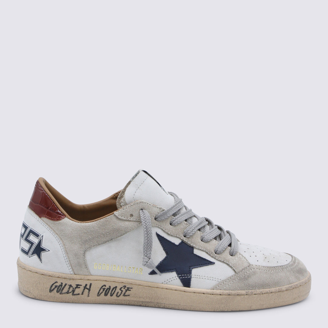 Golden Goose Sneakers - WHITE/BEIGE/INK BLUE/BROWN | 64dfb13c238988da448c8092c71d2e884479f85e