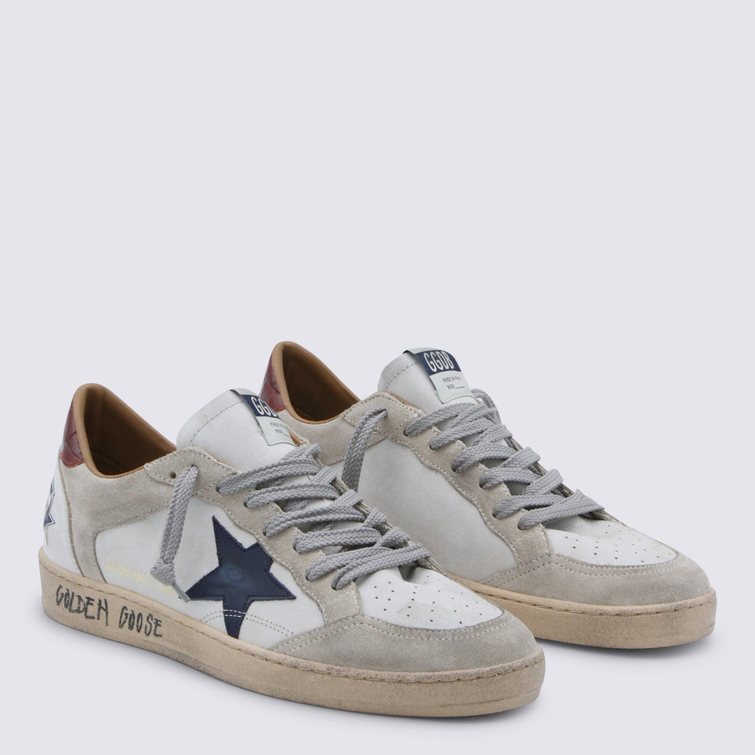 Golden Goose Sneakers - WHITE/BEIGE/INK BLUE/BROWN | f612a4a47d2eb408ded8298bd1a64d198fe1f558