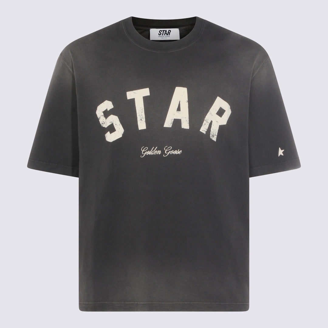 Golden Goose T-shirts and Polos - Charcoal | 66f5546f76c2f5bad1162d7a536b587cf085a372