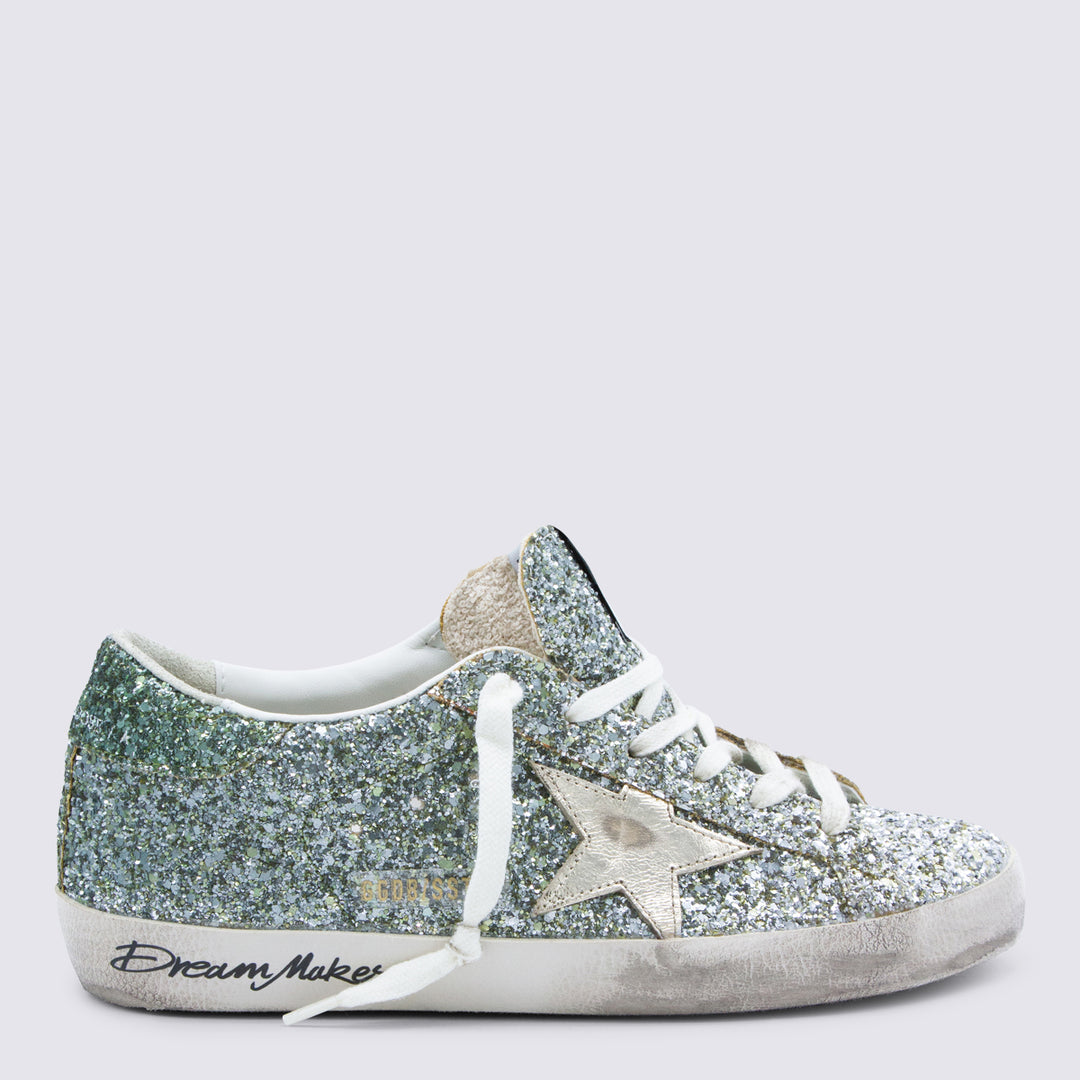Golden Goose Sneakers - PLATINUM/GREEN | c8a3b20c835a3a5899ff77ff51c51e128ada1c21