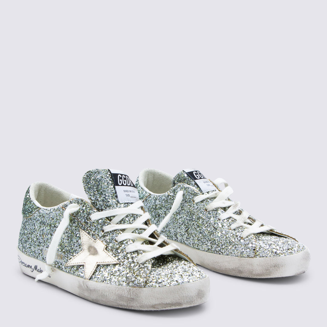 Golden Goose Sneakers - PLATINUM/GREEN | a082b1dfd188933da9103f68a0e5f552925607fd