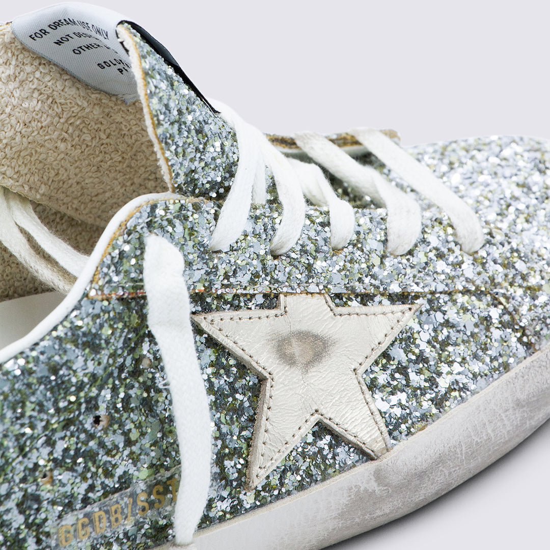 Golden Goose Sneakers - PLATINUM/GREEN | 273fd4319d96a0e513eaa75d1c244680fc4a1984