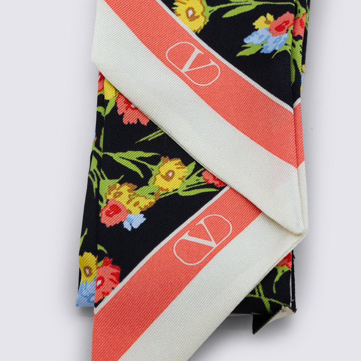 Valentino Garavani Scarfs - NERO/MULTICOLOR/CORALLO/BURRO | 3805444dd99b672f3f3d09e8651c9ea62b62c155