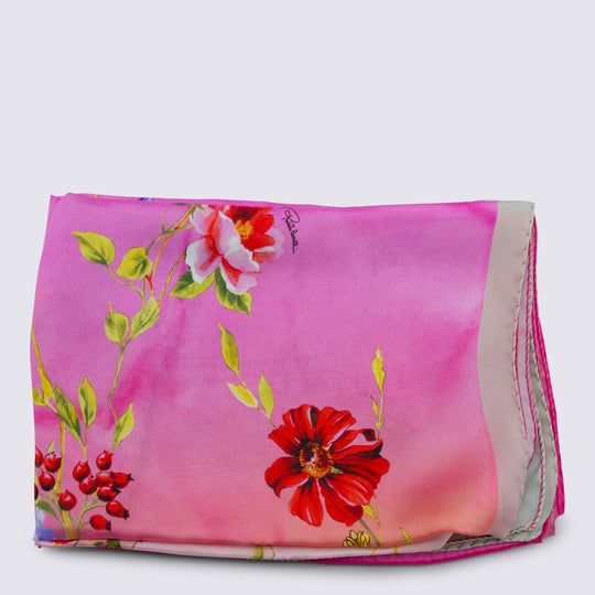 Scarfs Green/Fuchsia