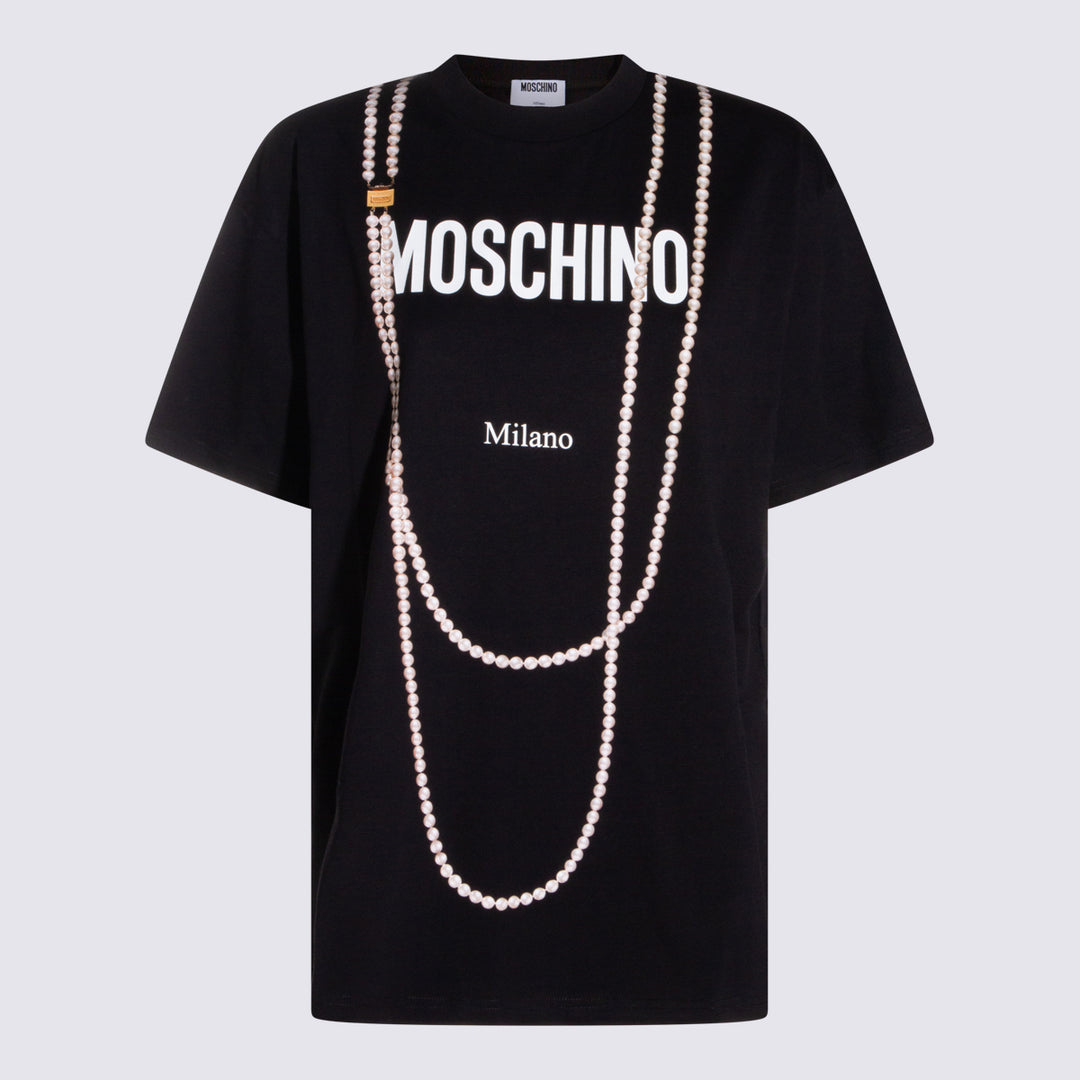 Moschino T-shirts and Polos - Neri e Grigi | ca5bfffe464e20b712ba3394dd05c38730b7ac12