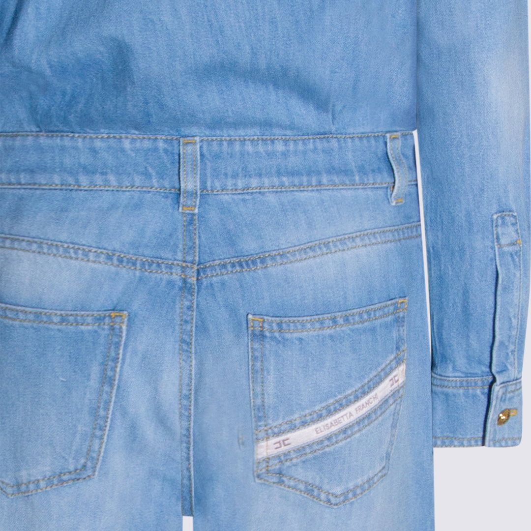 Elisabetta Franchi Sweaters - Blue and green | 5c07d835926be6ff204c228df915767d69480a1c