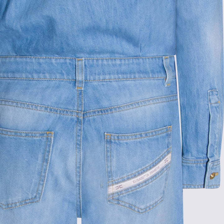 Elisabetta Franchi Sweaters - Blue and green | 5c07d835926be6ff204c228df915767d69480a1c