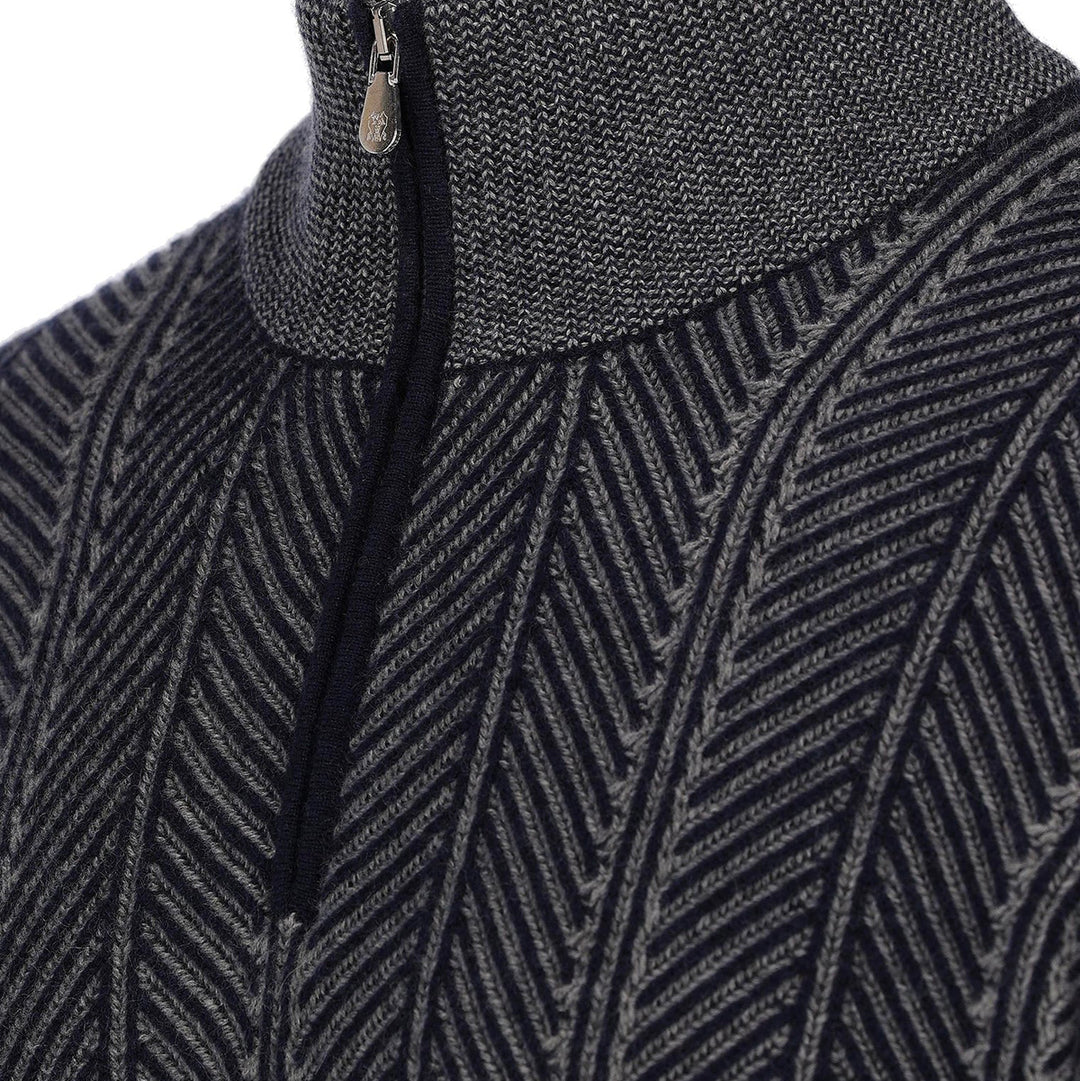 Brunello Cucinelli Sweaters - NAVY+GRIGIO SCURO | 133f8429a5674092b51b460fc5cd3a19c43545cb